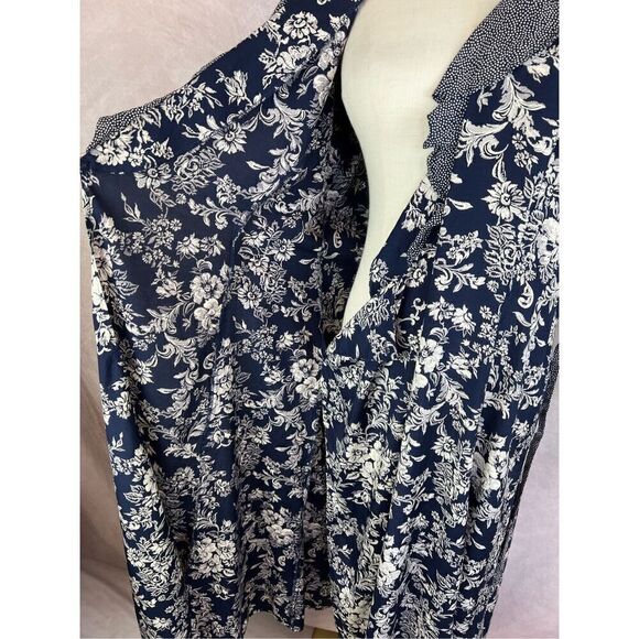 Vintage 1980s Floral Wrap Style Dress - Picture 6 of 9